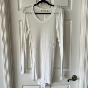 White Michael Stars Waffle Tunic